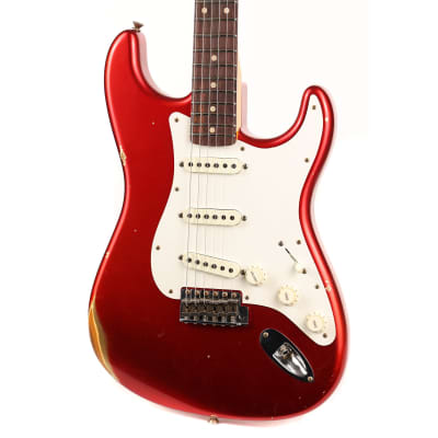 Fender Custom Shop Limited Edition 1959 Stratocaster Relic Faded Aged Candy Apple Red image 6