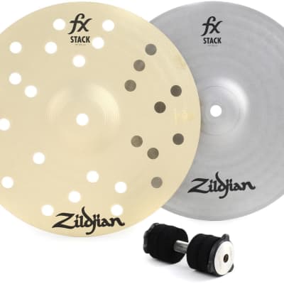 Zildjian 10 inch FX Stack Cymbal with Cymbolt Mount image 1