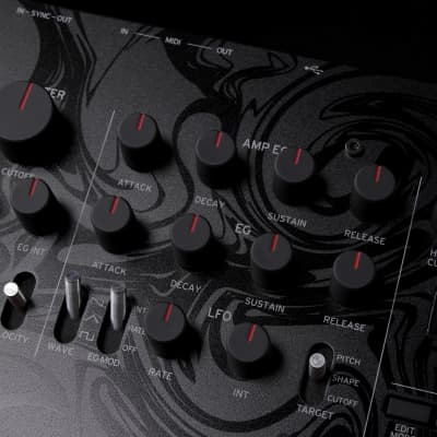 Korg Minilogue Bass 37-Key 4-Voice Polyphonic Synthesizer 2022 - Present - Black image 8
