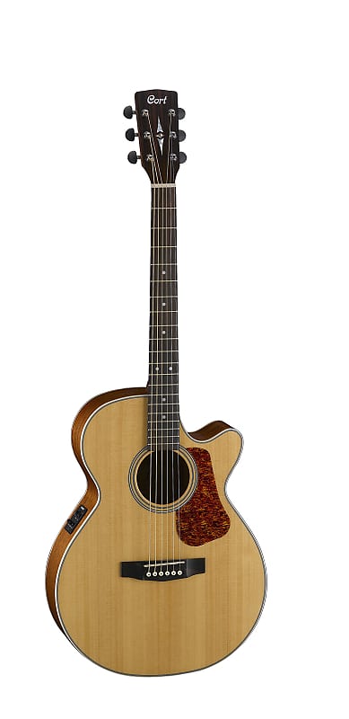 Cort L100FNS Luce Series Solid Spruce Top Fishman Isys 6-String Acoustic-Electric Guitar - Natural image 1