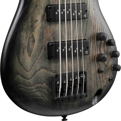 Ibanez SR605E SR Standard 5-String Bass Guitar, Black Stained Burst image 4