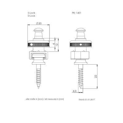 New Schaller Straplocks S-locks Satin Pearl - 14010701 image 3