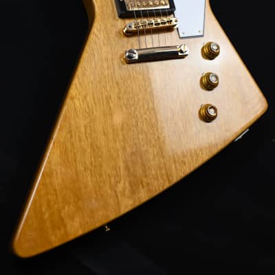 Gibson Custom Shop '58 Korina Explorer Reissue from 2022 in natural with original hardcase image 4