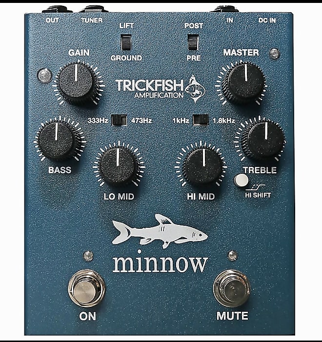 Trickfish Minnow Bass Preamp DI Pedal w/ Bullhead EQ Section