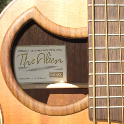 Sale: Rare Vintage Warwick Alien 4 electro-acoustic bass handcrafted by Lakewood in Germany image 11