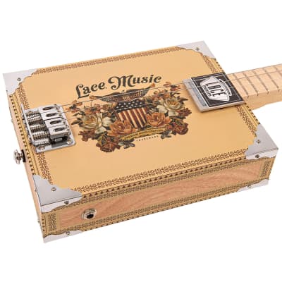 Lace Cigar Box Electric Guitar ~ 4 String ~ Americana image 5