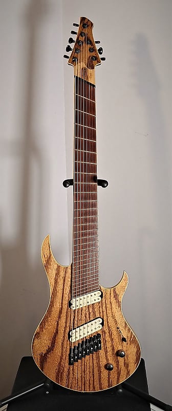 Oni 8 string multiscale with Graphtech piezo and onboard MIDI output 2008 Natural oil image 1