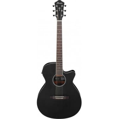 IBANEZ AEG7MH-WK Elektro-Akustik-Gitarre, Weathered Black Open Pore for sale
