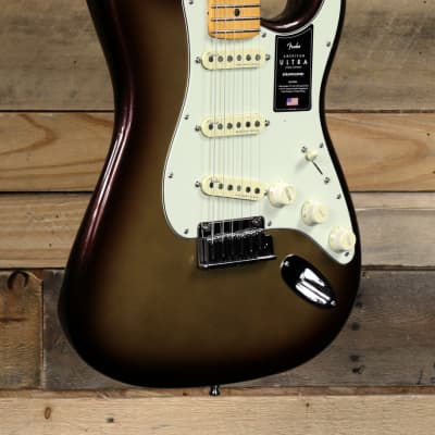 Fender American  Ultra Stratocaster Mocha Burst w/ Case & Maple Fretboard image 1