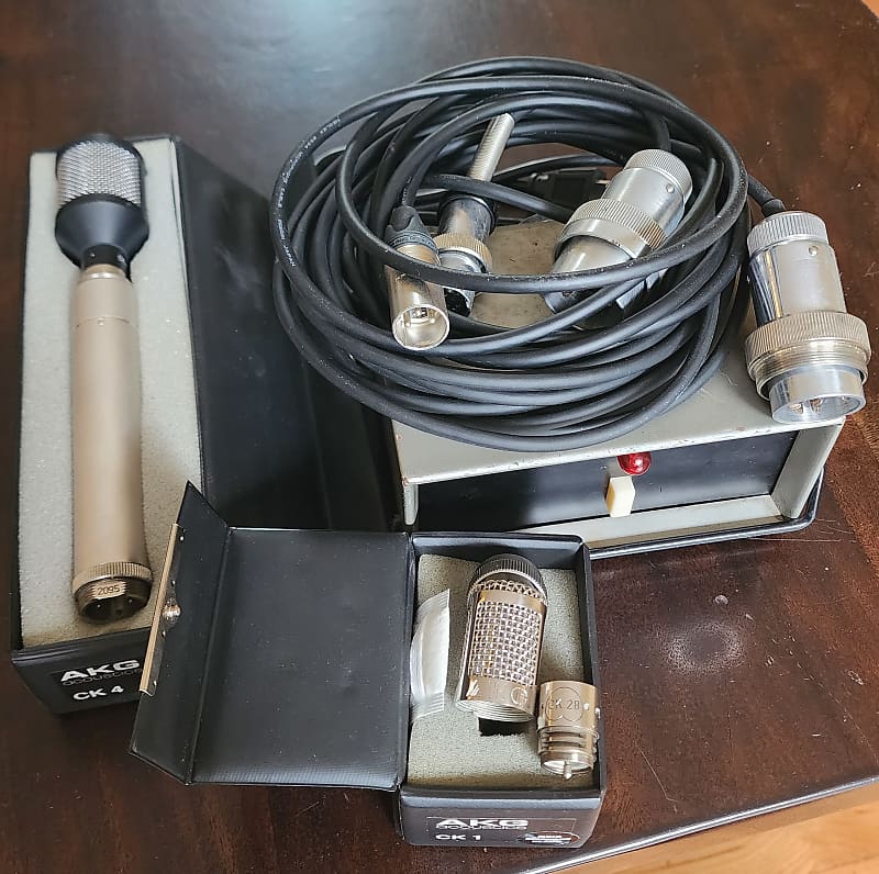 AKG C28 B Tube Microphone with CK28 & CK4 Capsules 1950s - Silver