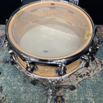 Russ McKinnon's, DW 14x6" Randall May/DW EQ Snare Drum 2005 - Natural Maple Oil image 21