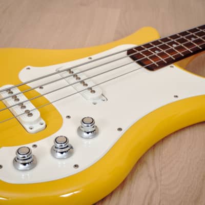 2012 Yamaha SBV-500 Flying Samurai Bass Guitar Vintage Yellow Near Mint w/ Hangtags image 6