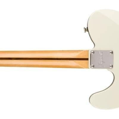 Squier Classic Vibe 70s Deluxe Telecaster Electric Guitar, with 2-Year Warranty, Olympic White, Maple Fingerboard image 3