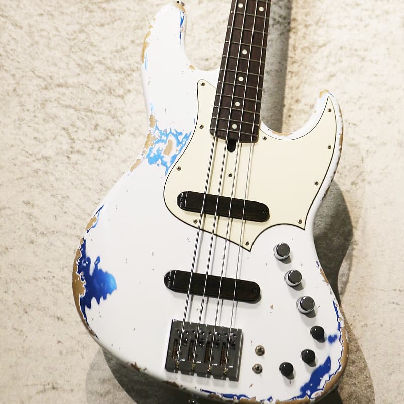 Xotic XJ-1T 4st Alder/R -Olympic White over Lake Placid Blue / Heavy Aged  Lacquer-