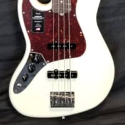 Fender American Professional II Jazz Bass Left-Hand, Rosewood FB, Olympic White, w/HSC image 8