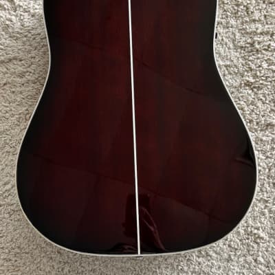 D'Angelico Premier Lexington Dreadnought Acoustic Electric Guitar Black Cherry image 4