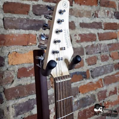Nashville Guitar Works NGW130IV S-Style Electric Guitar w/Rosewood Fretboard (Oly. White) image 9