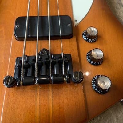2002 Gibson Thunderbird Bass in Sunburst finish with original Gibson hard shell case image 13