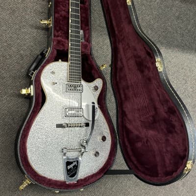 Gretsch 6129 Silver Jet 1989 1st year Silver Sparkle Jet Reissue Minty  w/Certificate & Paperwork. | Reverb