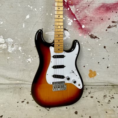 1980's Fender Stratocaster 2 Knob Dan Smith Strat Sunburst 1983-1984 image 3