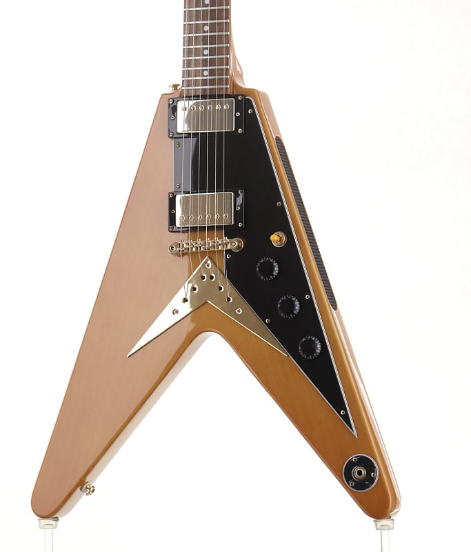 EPIPHONE Limited Edition 1958 Korina Flying V Natural w/Black