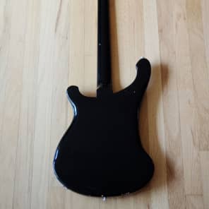 1976 Rickenbacker 4001 Fretless Electric Bass Guitar Jetglo, 100% Original. 4003 Clean, Stock w/ ohc image 3