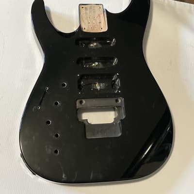 2003 Made in Japan Jackson DK2L Lefty Dinky Black Modified Guitar Body Floyd Ready image 3