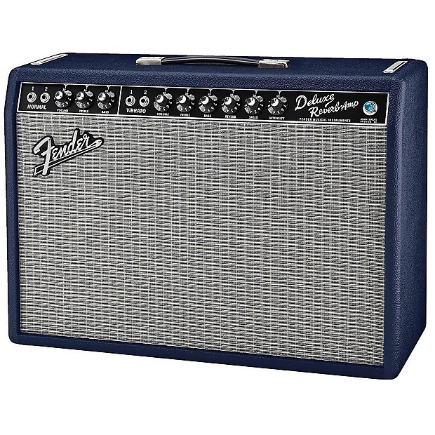 Fender '65 Deluxe Reverb Reissue Limited Edition "Navy Blues" 22-Watt 1x12" Guitar Combo image 1