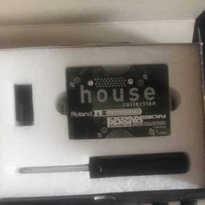 Roland SR-JV80-19 House Expansion Board 1990s - Green (Rare Item) With Box & Manual