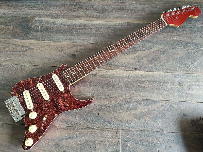 2013 Grassroots (by ESP) GR-PGG Pickguard Stratocaster (Candy Apple Red) |  Reverb