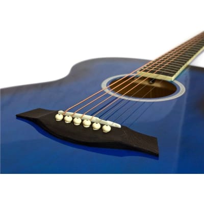 Tiger ACG2 Acoustic Guitar Pack for Beginners, Blue image 2