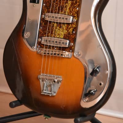 Kawai S-170 Hound Dog Taylor – 1960s Vintage Japan Teisco Hertiecaster Solidbody Guitar / Gitarre image 2