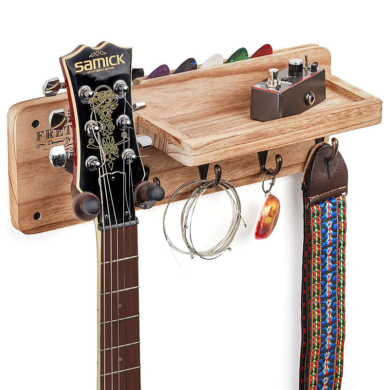 Guitar Hanger With Lights, 3 Guitar Wall Mount, Guitar Holder for