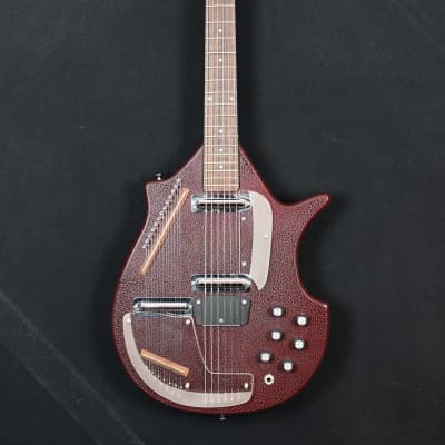 Jerry Jones Master Sitar from 1990 in red gator with hardcase for sale