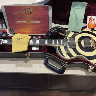 Gibson Les Paul custom Zakk Wylde White & black bullseye for sale