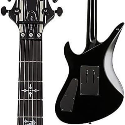 Schecter Synyster Custom, Gloss Black w/Silver Pin Stripes 1740 image 13