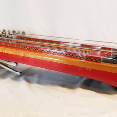 Sho-Bud Vintage 1971 The Professional D10 Double Neck Pedal Steel Guitar, 8X4, W/ Case, Cover, Walker Player's Chair, Accessories image 8