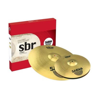 Sabian Cymbals SBR5002 SBR 2-Pack 14" Hi hats 18" Crash/Ride Free Shipping image 1