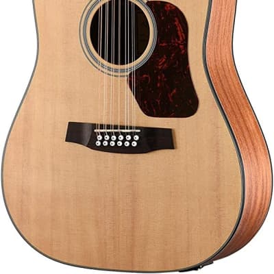 Walden D552E Natura Solid Spruce Top 12-String Dreadnought Acoustic-Electric Guitar - Open Pore Satin Natural image 1