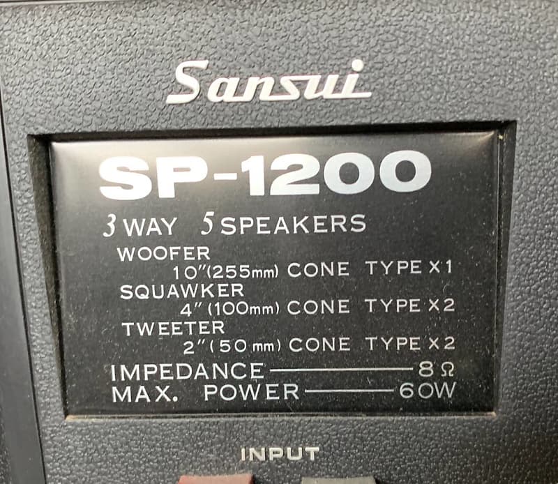 Sansui sp best sale 1200 speakers