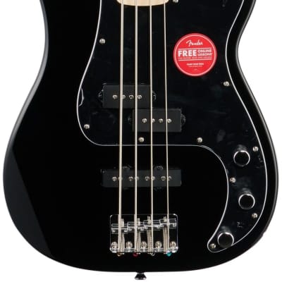 Squier Affinity Precision PJ Electric Bass,  Maple Fingerboard, Black image 3