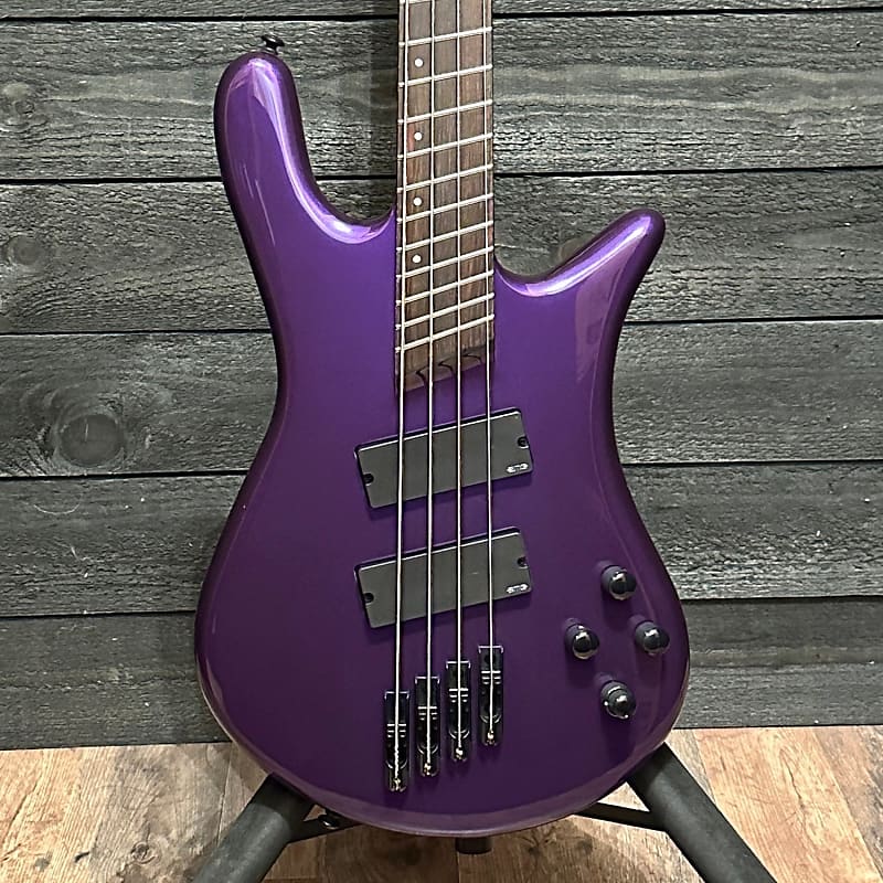 Spector NS Dimension 4 String HP Multi Scale Electric Bass Guitar Plum Crazy B Stock image 1