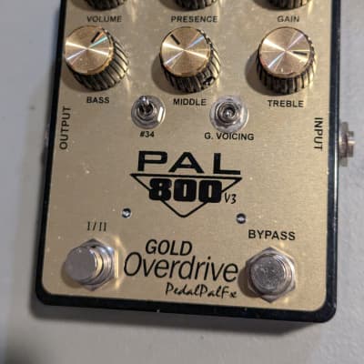 Reverb.com listing, price, conditions, and images for pedalpalfx-800-gold-overdrive-v3