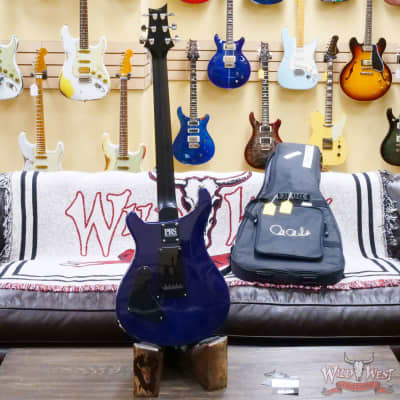 Paul Reed Smith PRS Wild West Guitars Special Run CE 24 Painted Black Neck 57/08 Covered Pickups Faded Grey Black Blue Burst 7.65 LBS image 7
