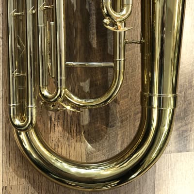 1982 King USA Legend Series 2280 Intermediate Model Gold Lacquered Bb Euphonium with Case & Mouthpiece image 5