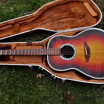 Ovation Matrix 1137 Guitar, 1980's, USA, Sunburst, Case