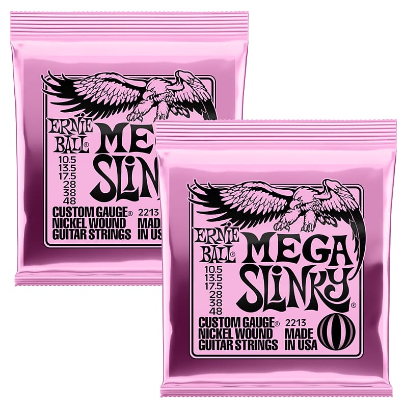 Ernie Ball P02213 Mega Slinky 10.548 Electric Guitar Strings Reverb