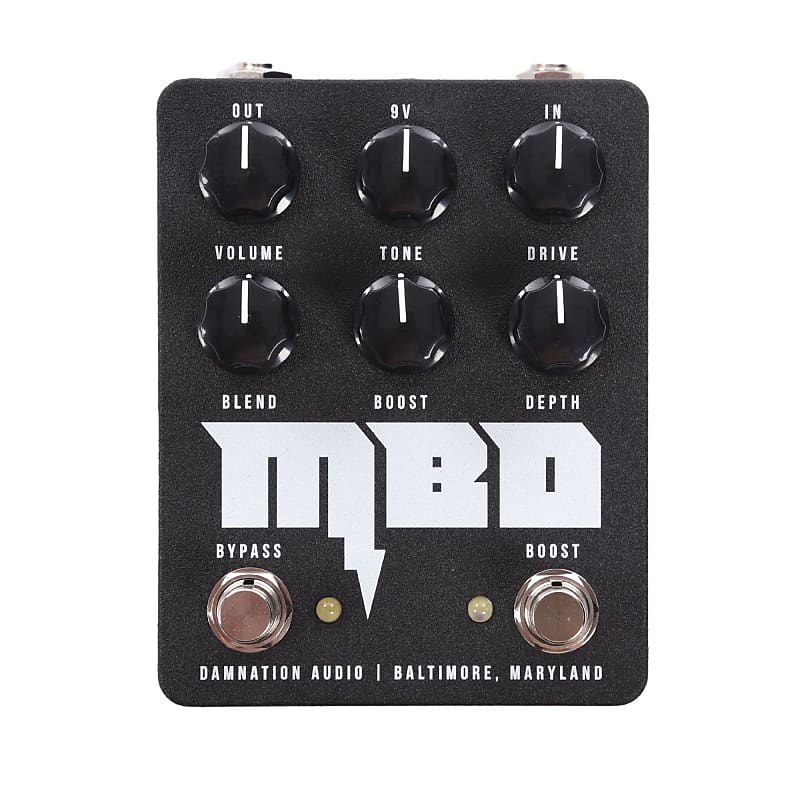 Damnation Audio Mosfet Bass Distortion V3 Pedal Reverb