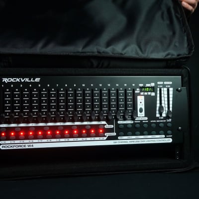 Rockville 8 PACK MINI RF1 V2 DJ Up Lights+Bag+RF Remote+Wireless DMX Controller image 2