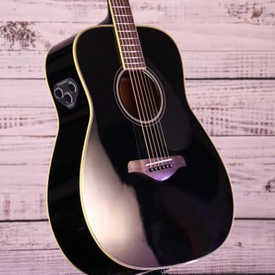 Yamaha FG-TABL Trans Acoustic Guitar | Black image 3